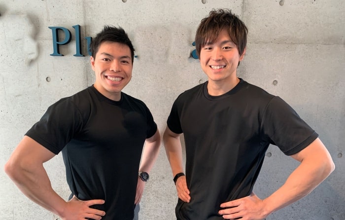 パーソナルトレーニングジムPLUMEのトレーナー澤原と村越